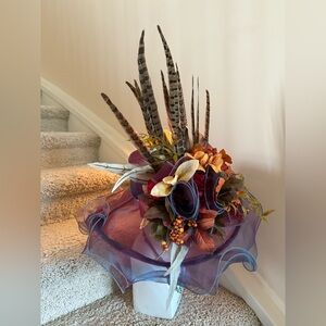 Elegant derby Feathered Hat Emily